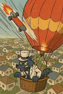 空飛ぶ悪党狼の野望