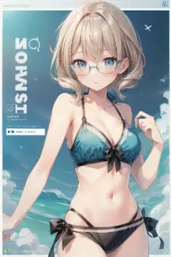 眼鏡娘マガジン　グラビアページ。