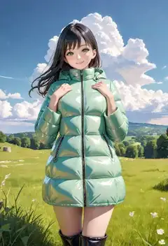 風が吹き抜ける丘