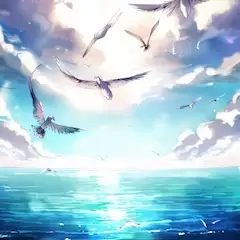 カモメと海_1