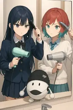 梅雨の寝癖