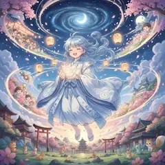 桜の精霊が導く夢幻の夜祭り