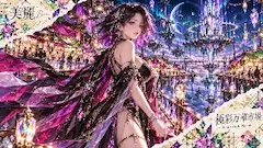 星降る万華市場に舞う紫の美麗
