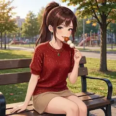 この団子、美味しいわね🎵