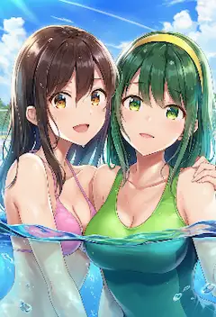 夏の水面に映る二人の特別な時間