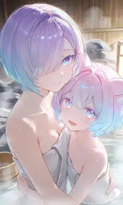 ミラとルミ姉妹温泉