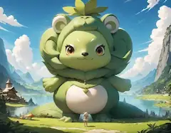 ちょっと大きなマスコット