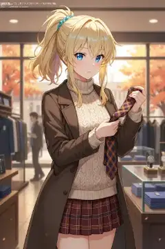 秋風のブティックで選ぶ贈り物