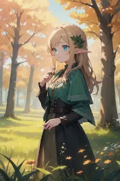 秋の森のエルフ