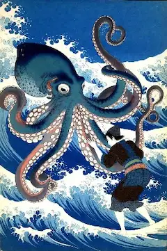 稚児海士と蛸