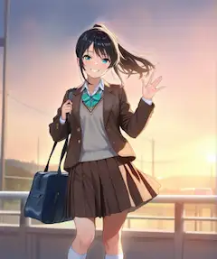 どの色のリボンが似合うかな？