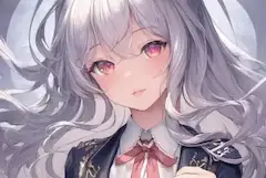 銀髪の女生徒