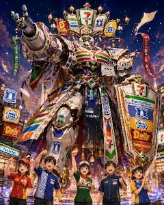 コンビニ連合の巨大守護者
