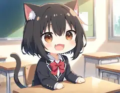 授業参加ニャ！