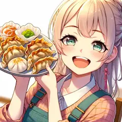 昼は餃子