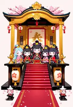 デフォルメ雛壇