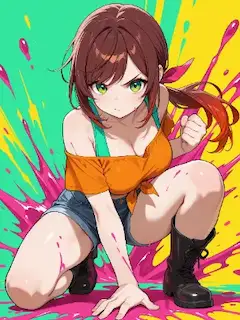 「Fluorescent Splash」🎨