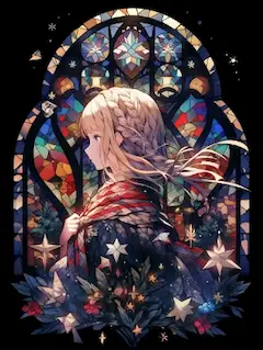 ステンドグラスクリスマス