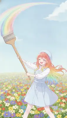 虹を描く少女 (mhillustrious Ver.)
