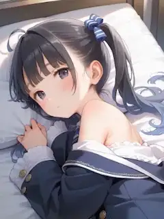 ツインテ〇リJ〇ちゃんの半脱ぎ