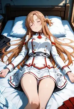 寝かせれば、よくね？  アスナ制服編