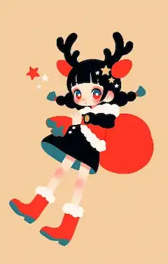 トナカイサンタガール