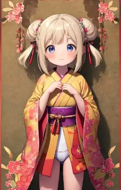 Cute Loli in Kimono