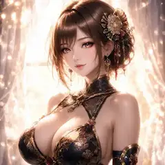 光に輝く華麗な美姫