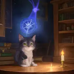 星導きの不思議な子猫