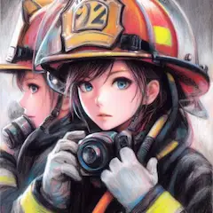 女子消防士