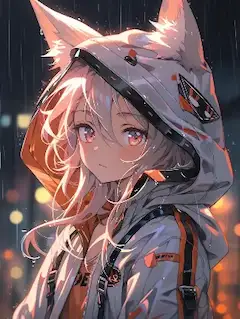 雨の夜に待つ、銀狐の約束