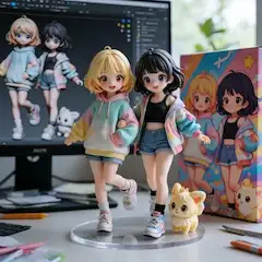 フィギュア化をkrea2で