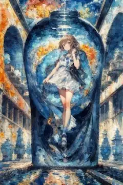 小瓶の中の街並み