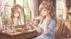 花香る朝の優雅なひと時