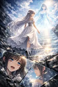 鏡の欠片に残る天への別れ