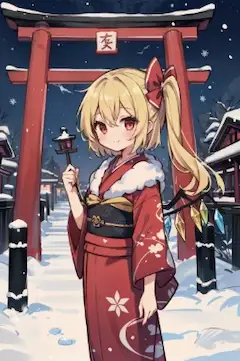 初詣に来たフラン