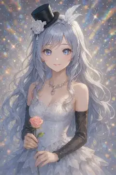 星空の舞踏会に咲く白薔薇の姫