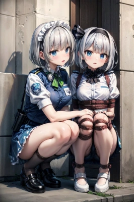 咲夜さん妖夢さんを縛る