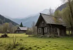 寂れた農村