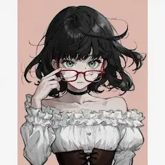 メガネは赤フレームが好き