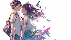 ネクくい（女性が男性のネクタイを「クイッ」と引っ張り、顔を近づける行為）ver.ポスター風