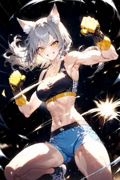 燃える拳