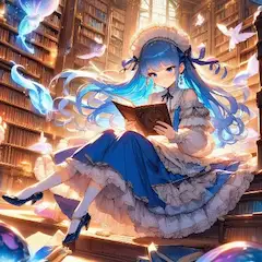 魔法の図書館で紡ぐ青い夢