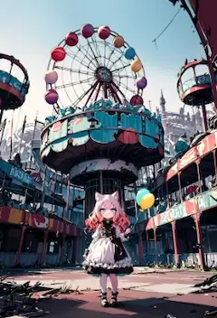 廃墟遊園地