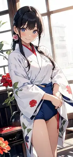 着物をブルマに着がえたら