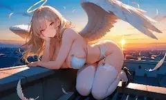 夕陽に溶ける天使の誘惑