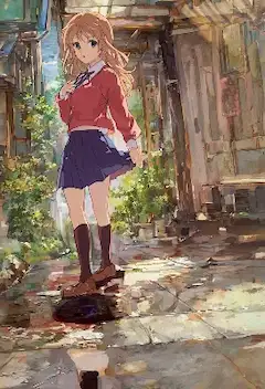 雨上がりの路地で紡ぐ物語