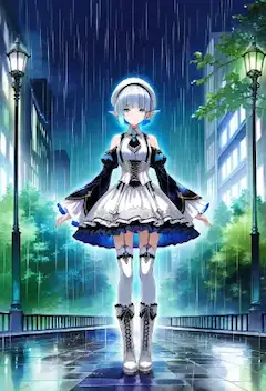 雨音の粒が柵を越えて、静かな記録が空に届く
