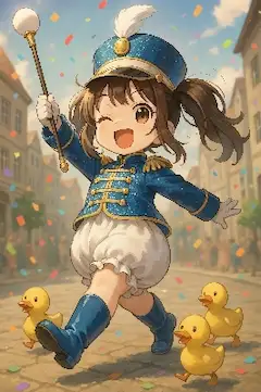 かぼちゃパンツのドラムメジャー