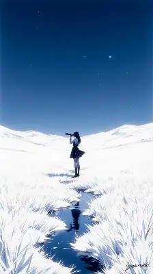 望遠鏡と静寂／スマホ壁紙アーカイブ